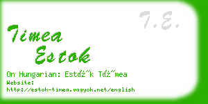 timea estok business card